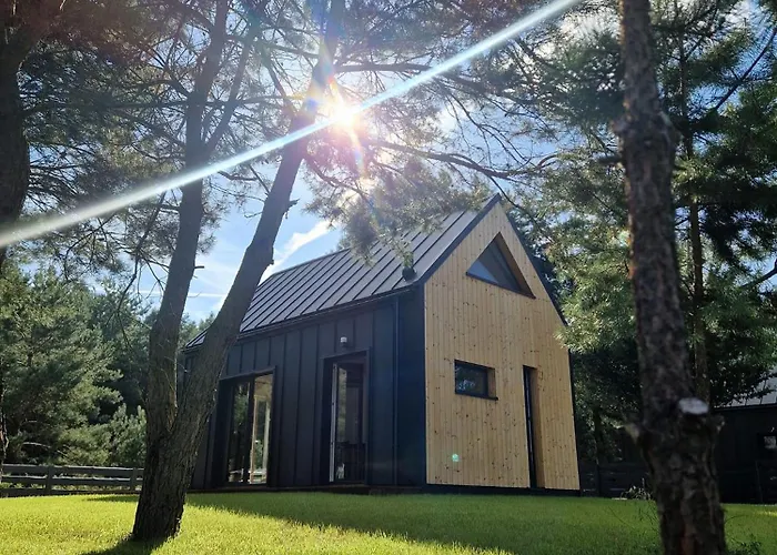 Osada Pod Gwiazdami & Spa - Premium Blisko Jeziora, Ogrodzony, Ognisko, Grill, Taras, Las, Kajaki, Plaza, Jeziora